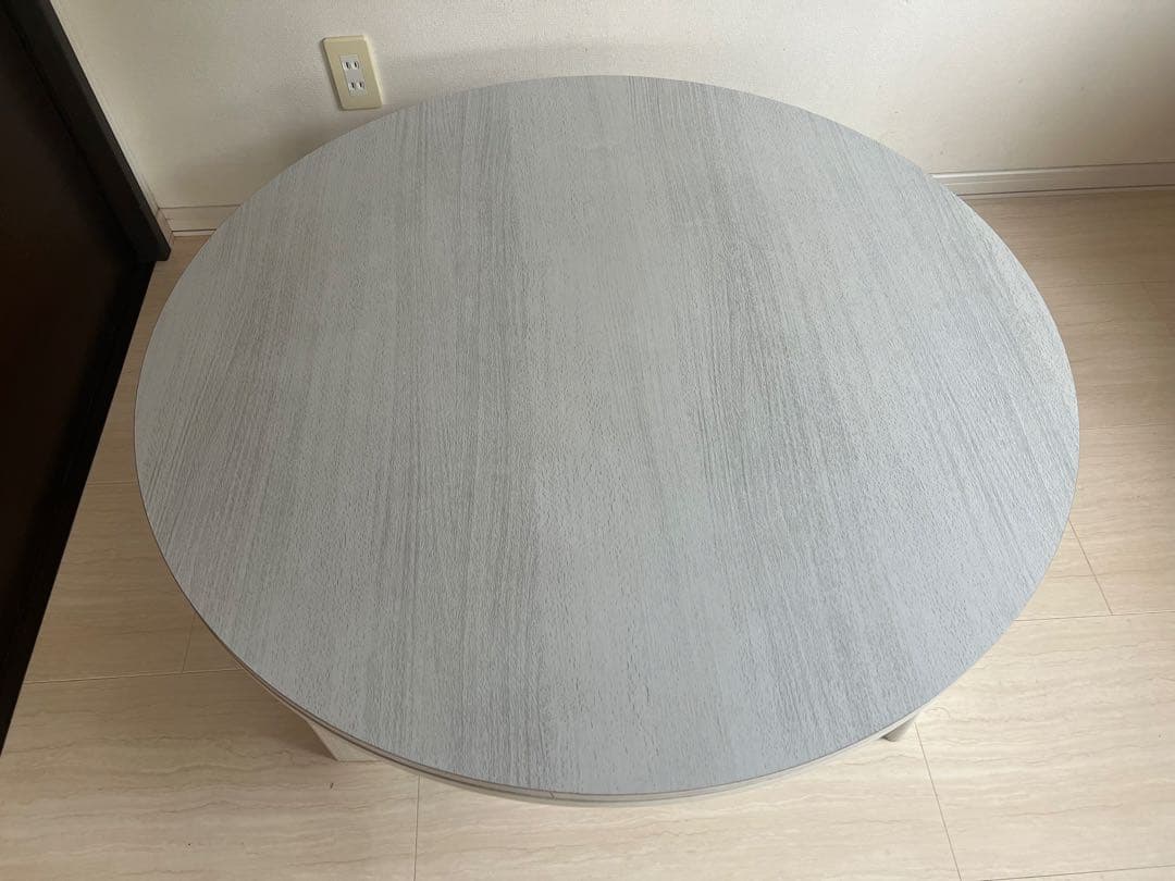 こたつ　丸テーブル　天板リバーシブル 東谷 こたつテーブル ハイタイプ 2way 幅84.5 おしゃれ 丸形 天板