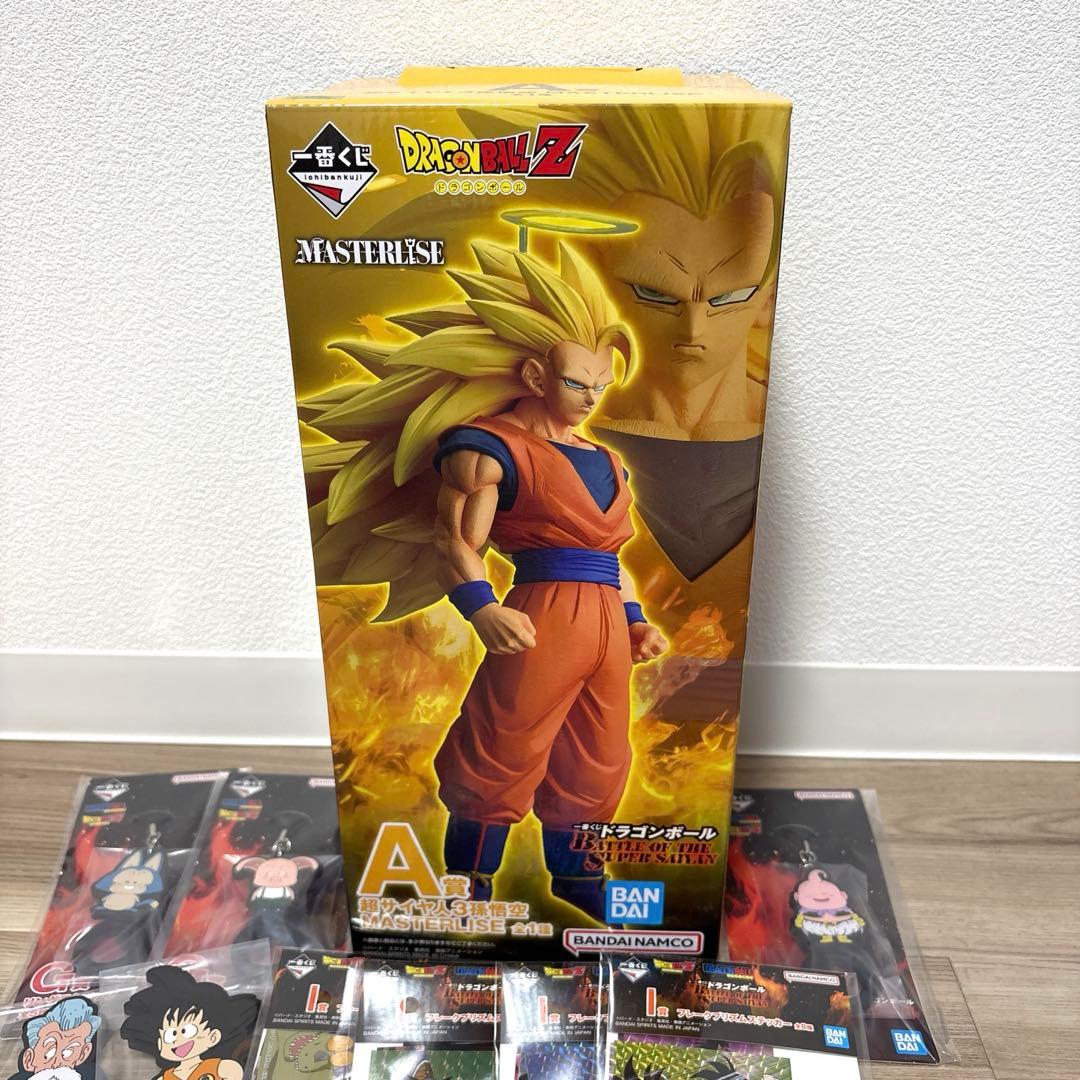 ドラゴンボール　一番くじ　A賞　超サイヤ人3孫悟空　美品　おまけ　下位賞14点