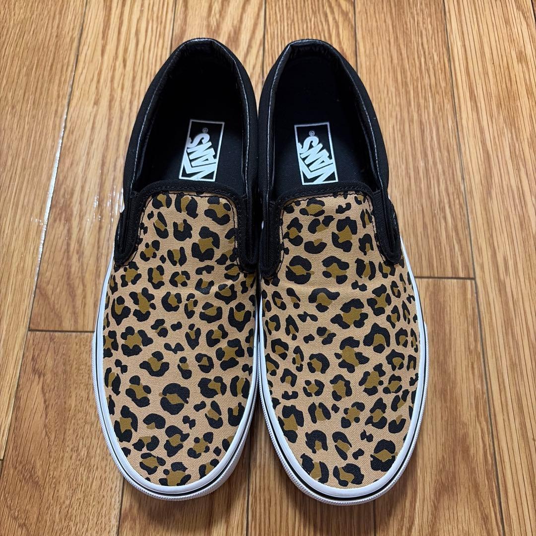 vans バンズ レオパード ヒョウ柄 豹柄 スリッポン - メルカリ