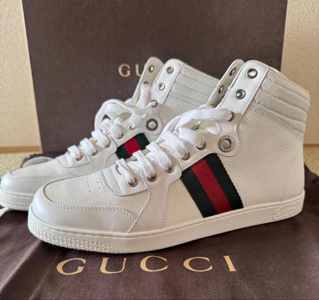新品！GUCCI ハイカット　スニーカー　シェリーライン　7