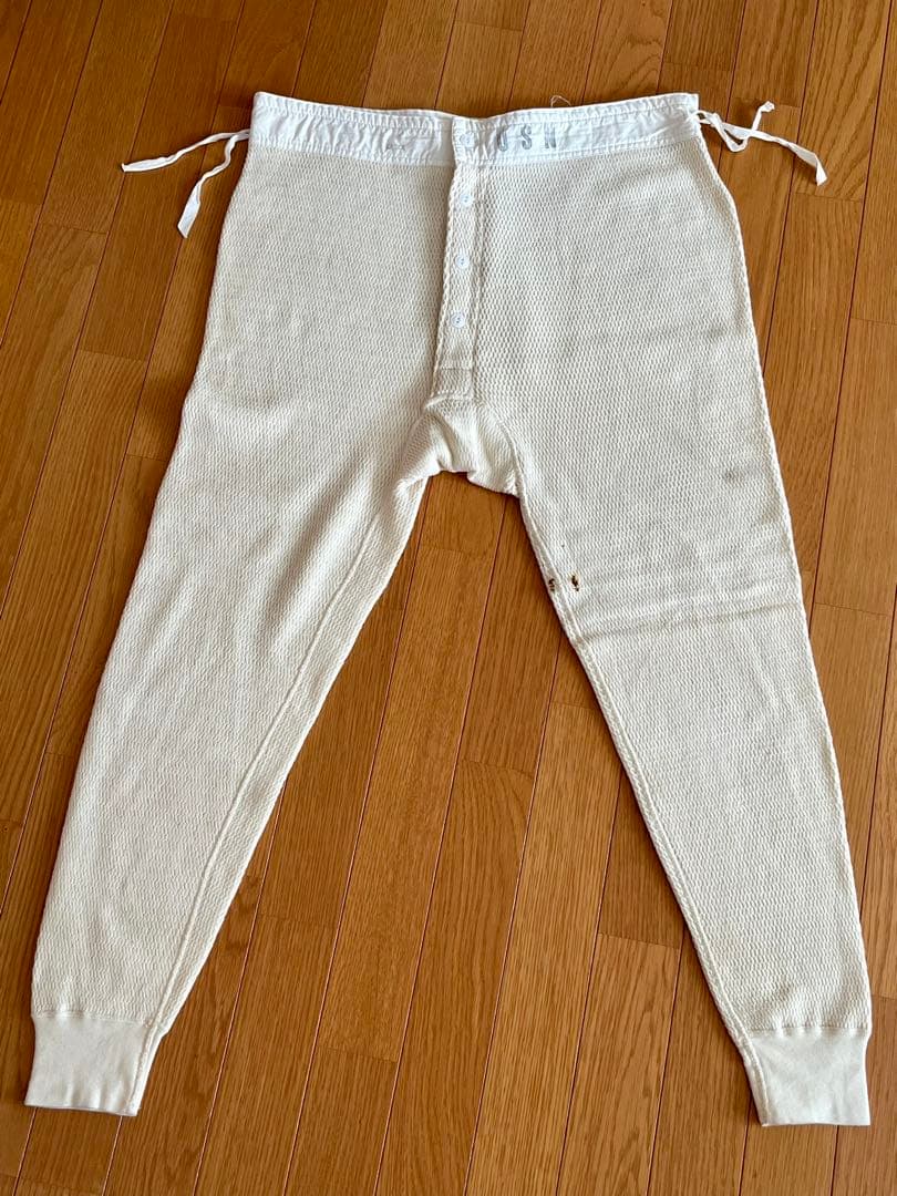 60's U.S.NAVY 股引き DRAWERS ドロワーズダッフル生地 実物