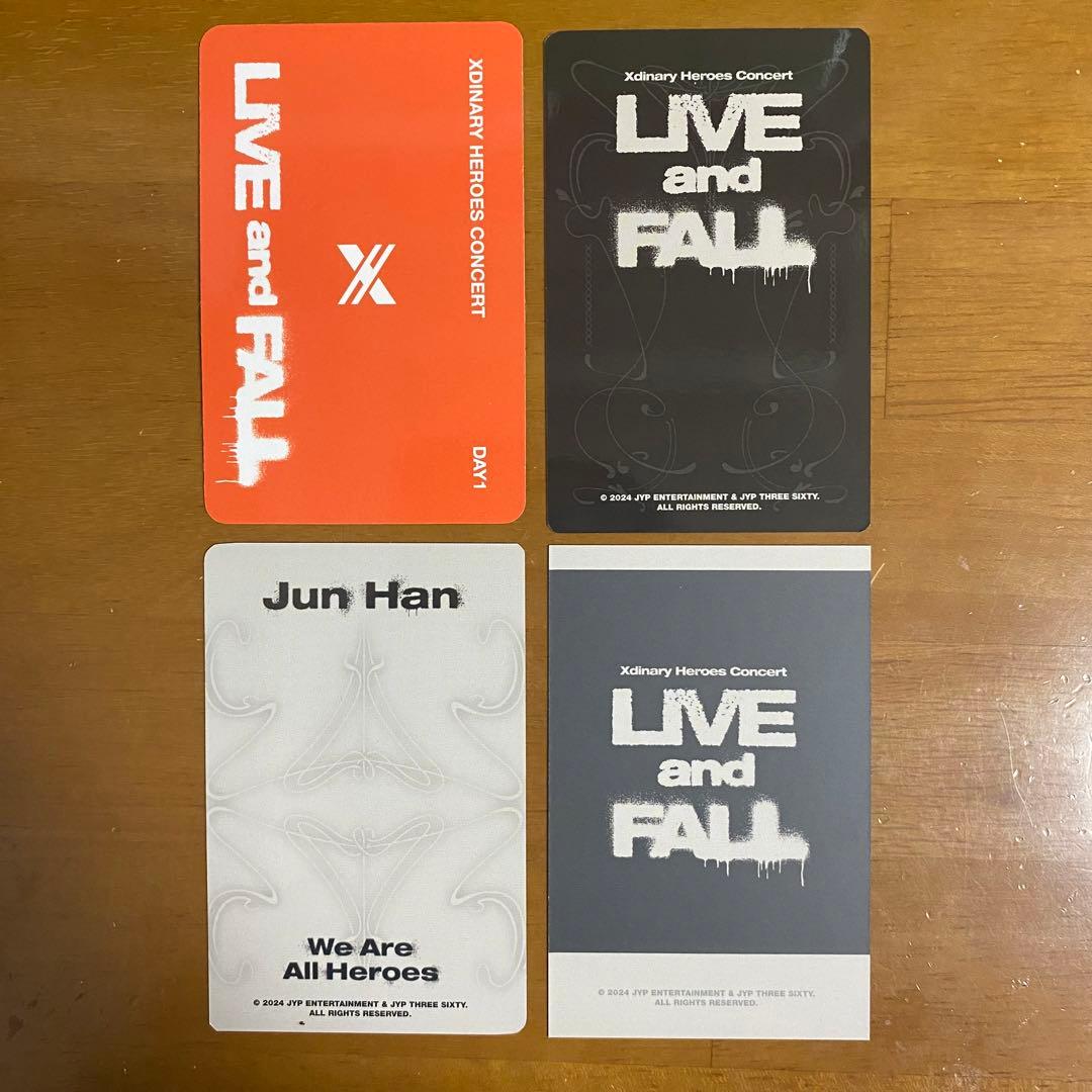 ジュンハン】Xdinary Heroes LIVE and FALL トレカ - メルカリ