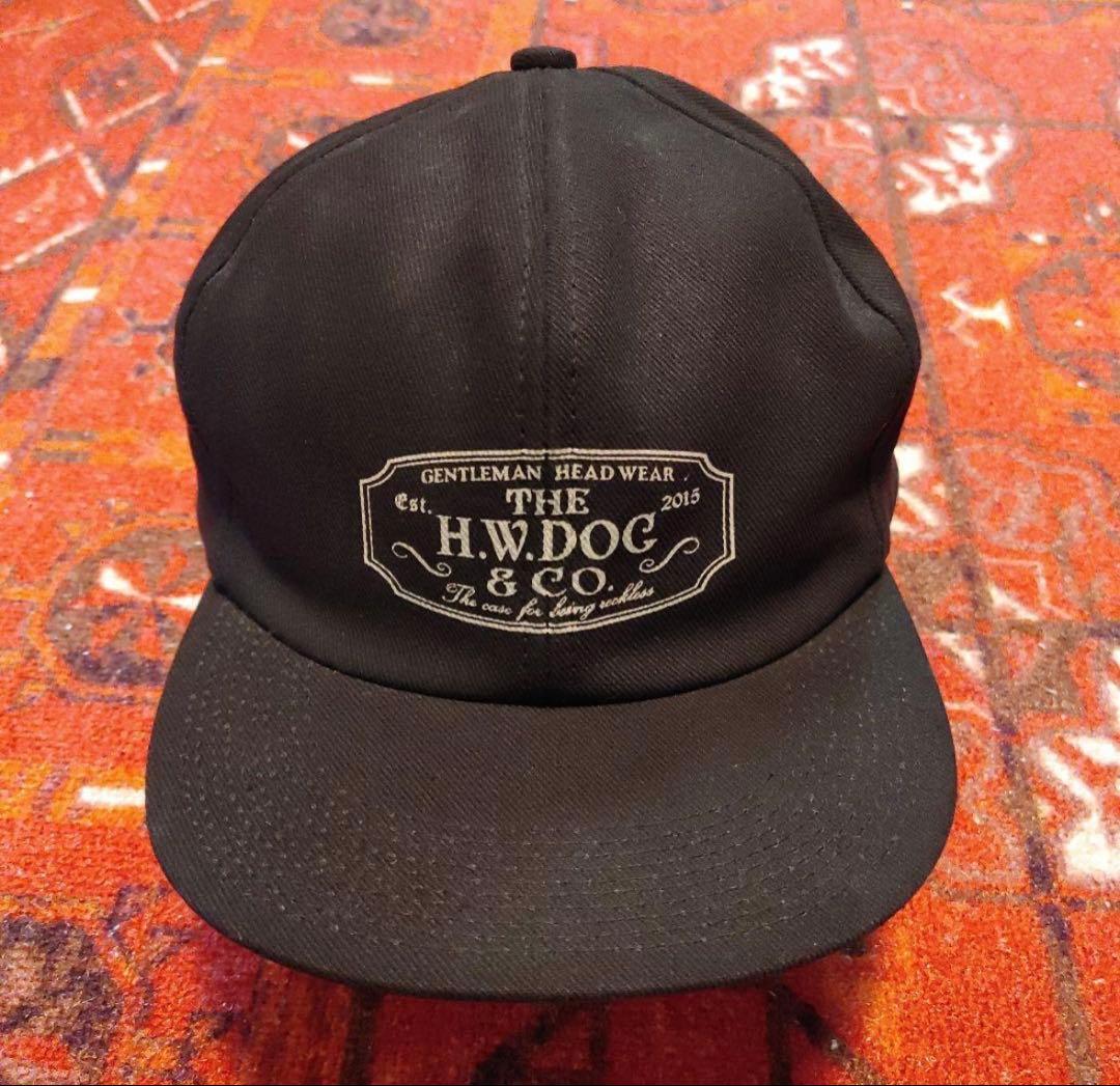 美品H.W.DOG & CO. ブラックワークキャップ　40サイズ 試着のみ】THE H.W.DOG &CO. トラッカーキャップ 40 黒 - メルカリ
