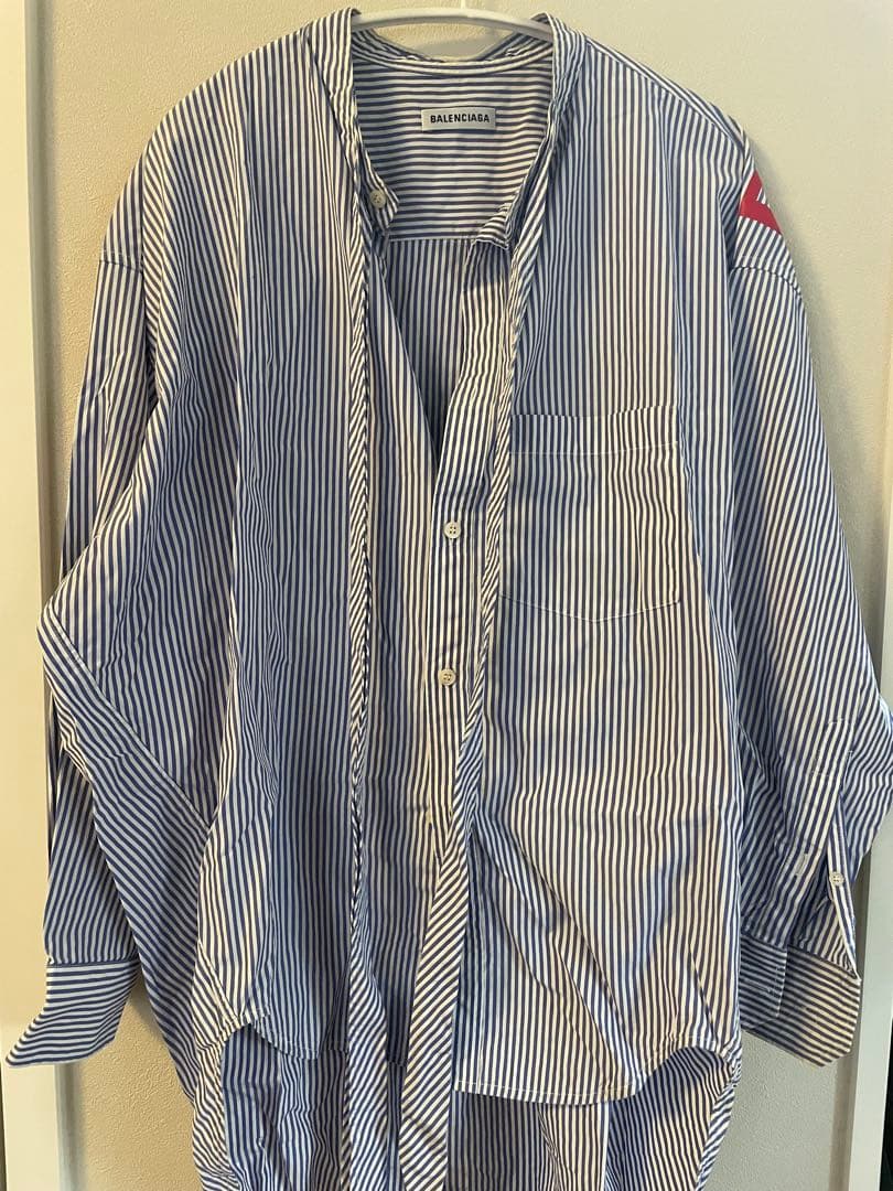 BALENCIAGA ストライプ 長袖シャツ 34