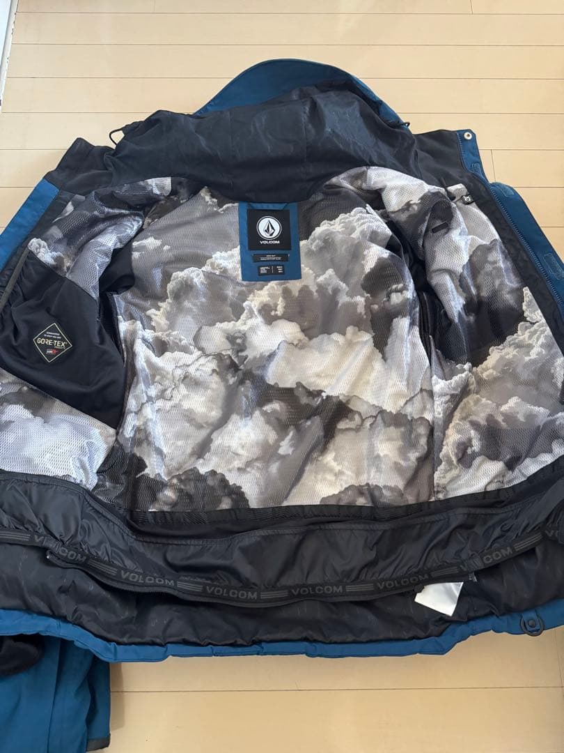 ボルコム スノーボードウェア 上下セット S GORE-TEX ブルー