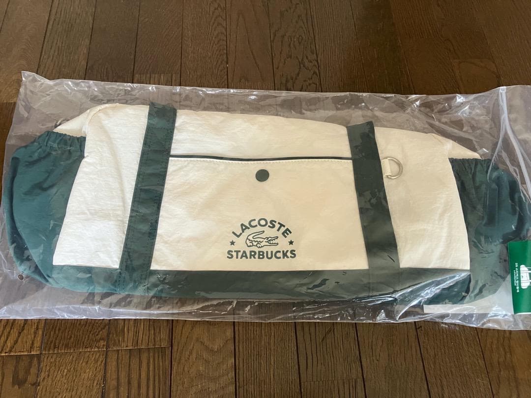 韓国スタバ/ラコステ LACOSTE コラボ バッグ 未使用品
