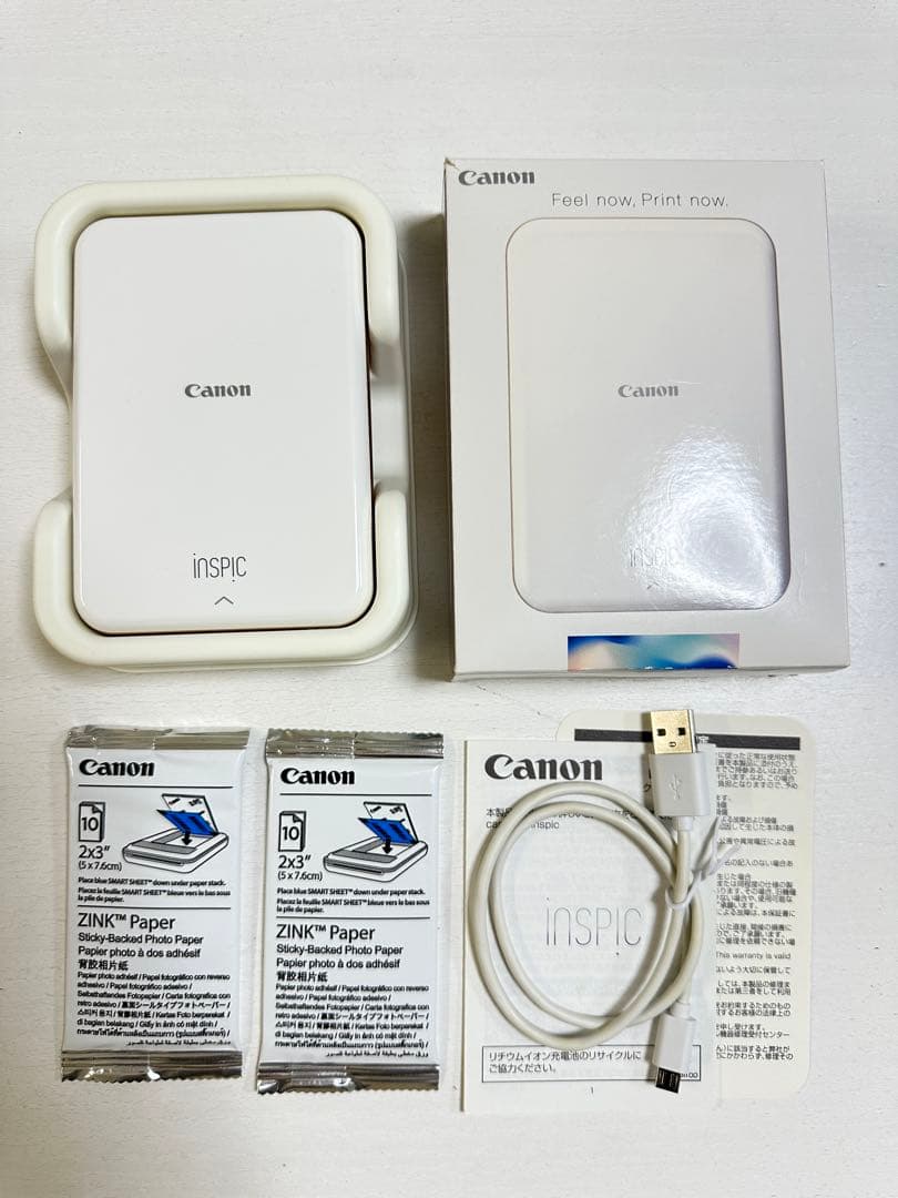Canon iNSPiC PV-123ミニフォトプリンター　専用用紙20枚付