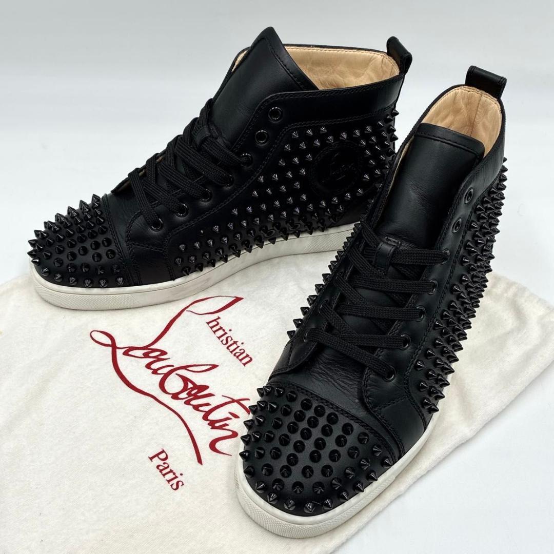 T　クリスチャンルブタン ルイス スタッズ ハイカット スニーカー 26
