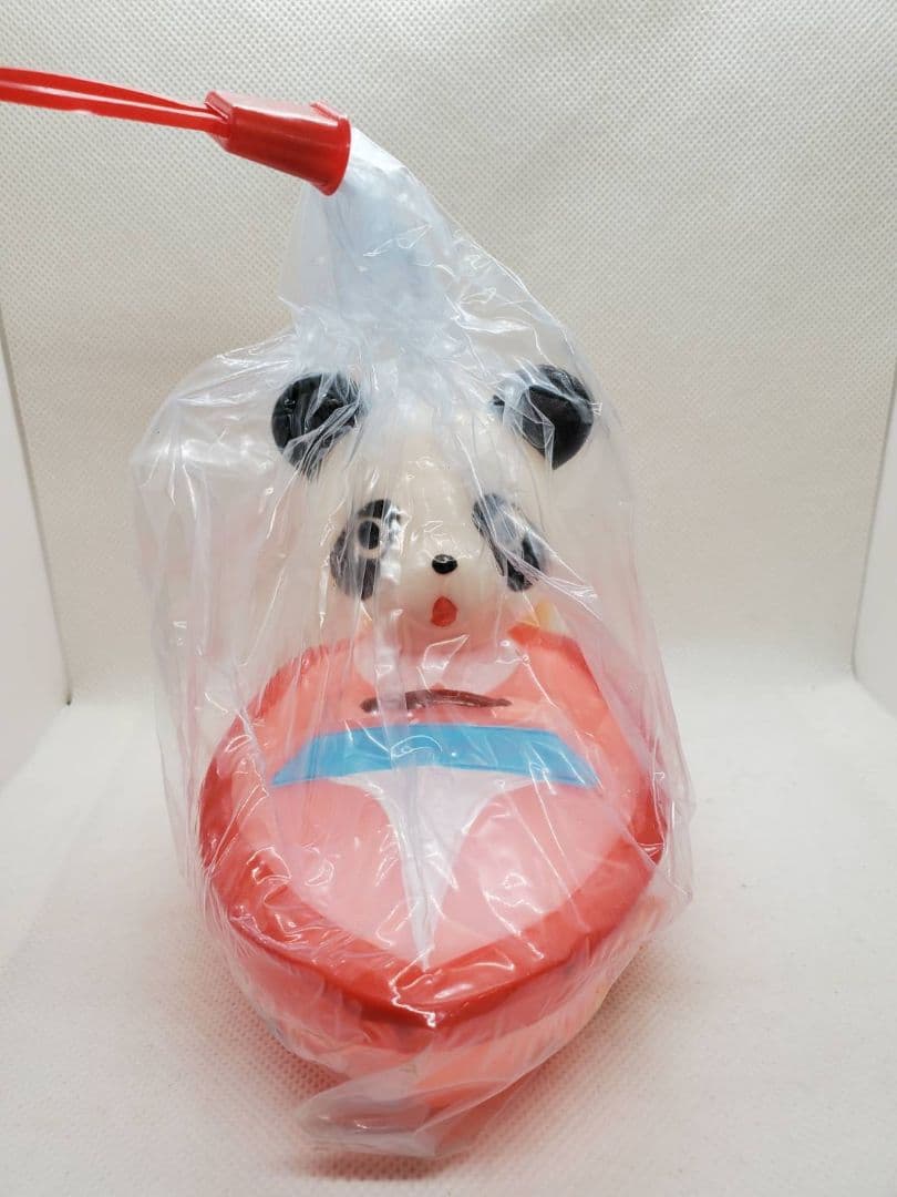 レトロ パンダ ボート ソフビ人形 未開封 デッドストック ヴィンテージ