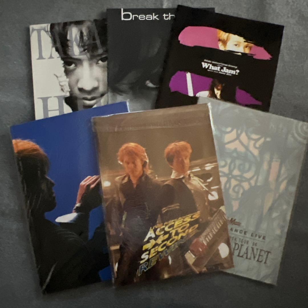 access AXS★ツアーパンフレット６冊セット★浅倉大介 貴水博之