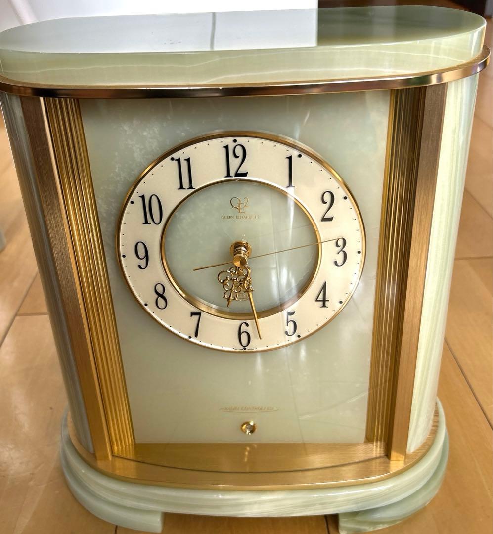 クイーンエリザベス2世 置時計 ジャンク品　送料込み