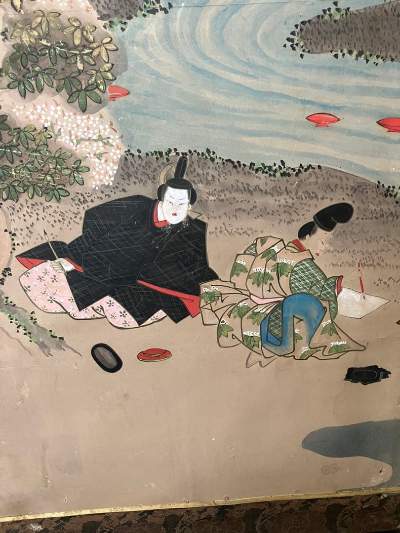 屏風 土佐守光孚 日本画 引取品 年代物 時代物 詳細不明 - メルカリ