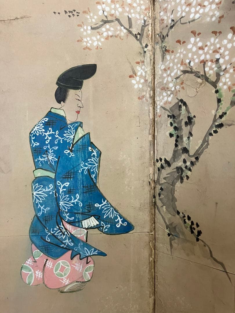 屏風 土佐守光孚 日本画 引取品 年代物 時代物 詳細不明 - メルカリ