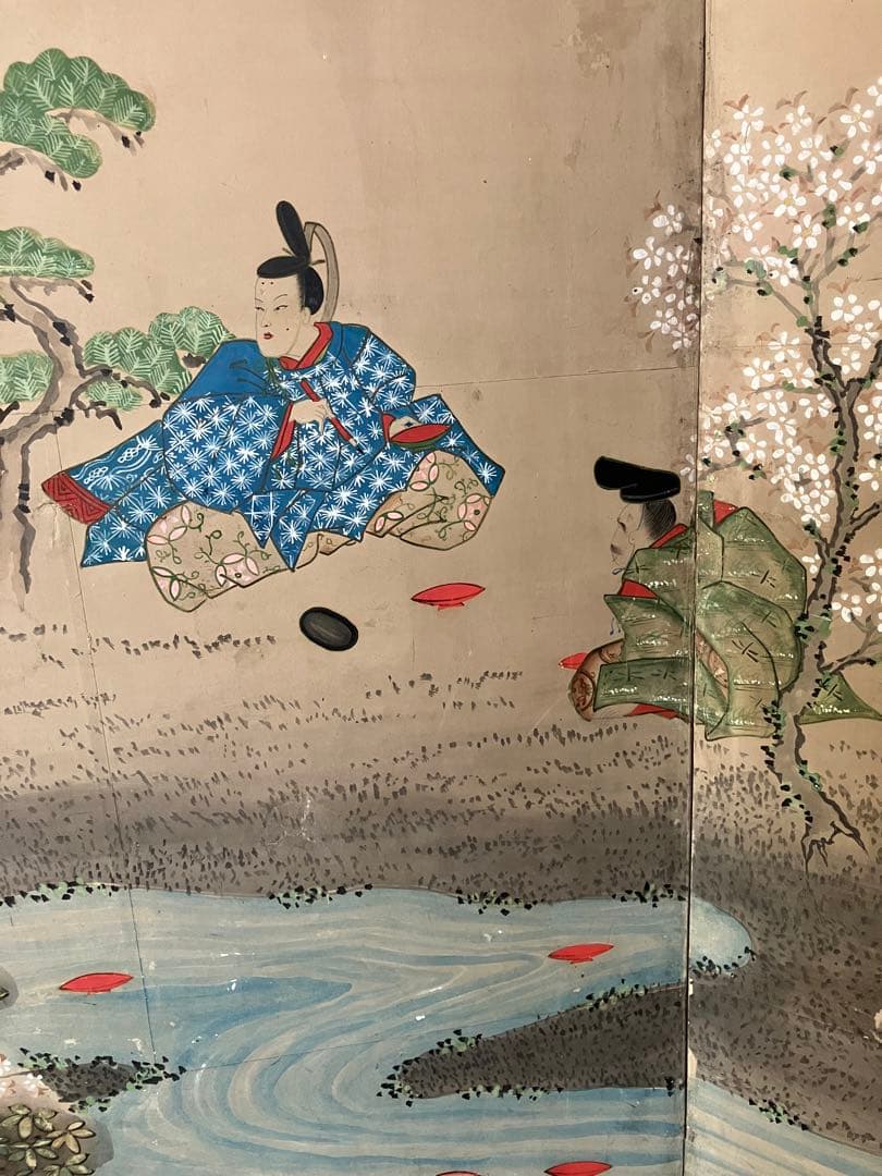 屏風 土佐守光孚 日本画 引取品 年代物 時代物 詳細不明 - メルカリ