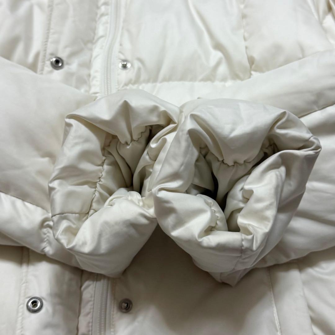 極美品 UNIQLO プレミアムダウンコート XL 白ファー付き ふわふわ 軽暖