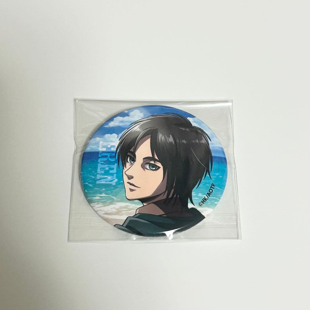 進撃の巨人 エレン 缶バッジ 海 カラオケの鉄人 ① - メルカリ