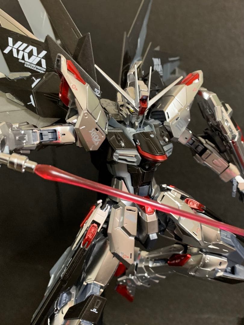 MGフリーダムVer.2.0シルバーコーティング 部分塗装 完成品 値引交渉可