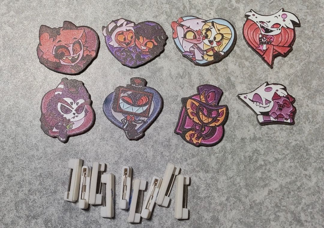 Hazbin Hotel ハズビンホテル アクリル ピンバッジ セット バッジ