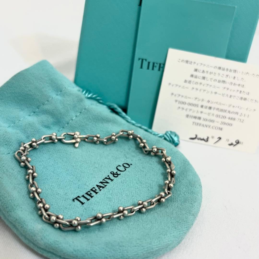 美品 Tiffany ティファニー ハードウェア マイクロ ブレスレット