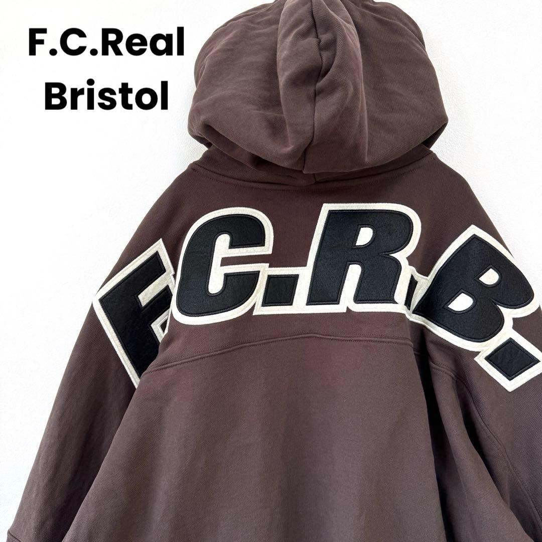 【即完売✨】F.C.レアルブリストル ビッグロゴ バギースウェットフーディ XL