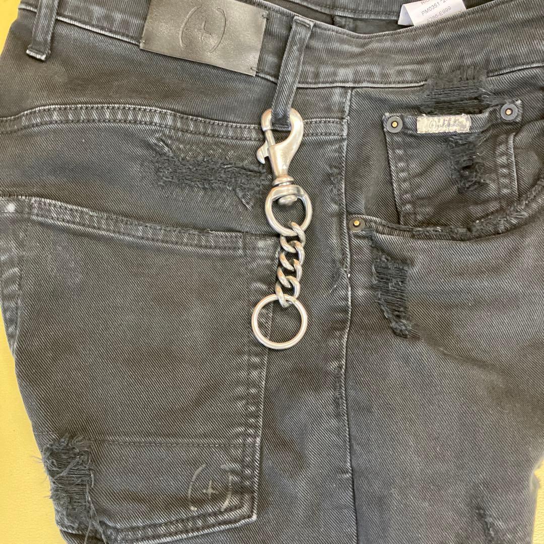 ブラス製 シルバー925メッキ キーチェーン 新品未使用！