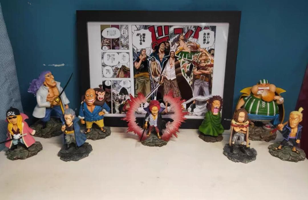 ワンピース  G5 赤髪海賊団 9点 ガレージキット スタチュー フィギュア