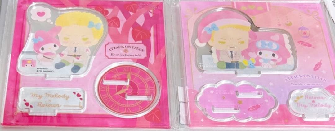 進撃の巨人 ライナー サンリオ マイメロディ ミニキャラアクリル
