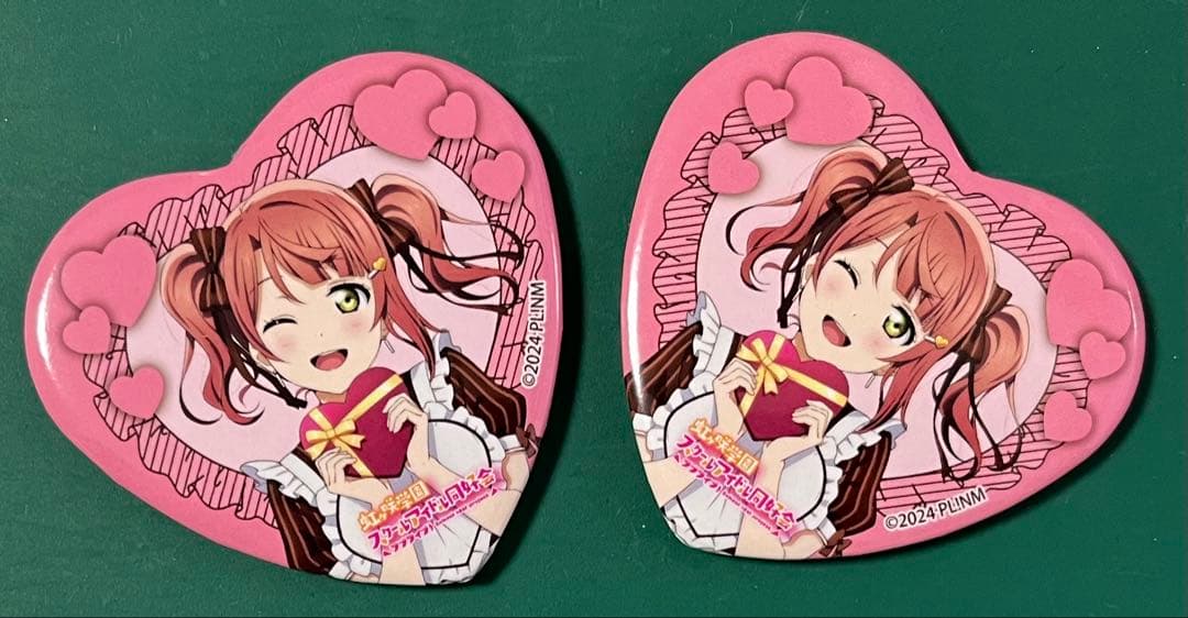 ラブライブ！虹ヶ咲 マルイ ハート缶バッジ2点 上原歩夢 - メルカリ