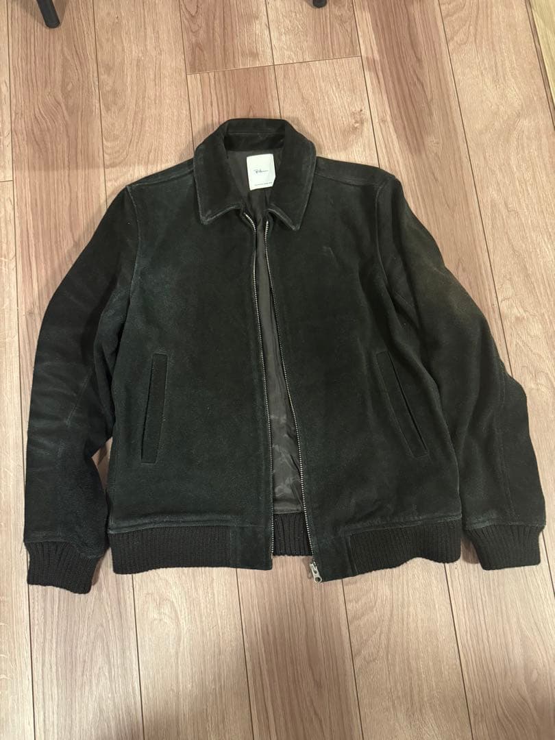 ロンハーマン スエード ジャケット ブラック