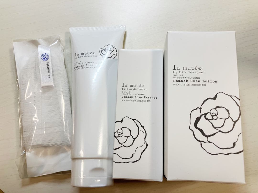 la mutée エンリッチ化粧水・アドバンス保護美容液・ビオリズム洗顔フォーム