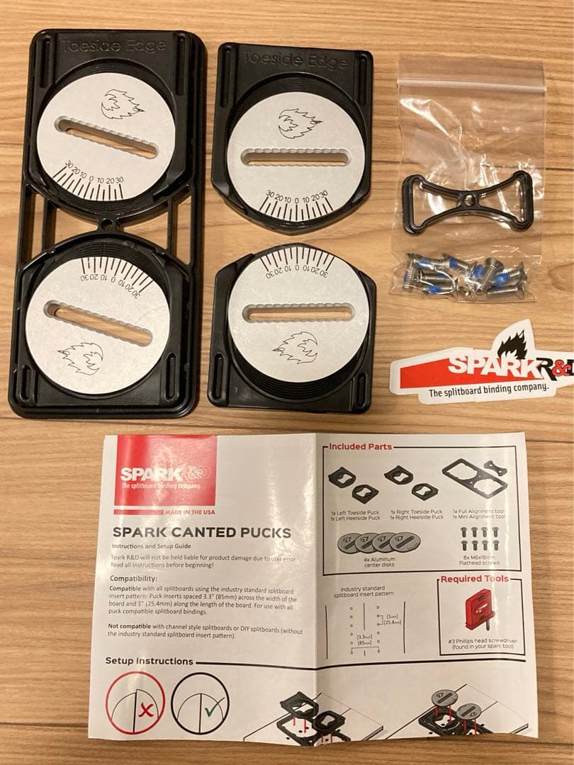 新品 スパークR&D PUCKS インターフェース スプリットボード スノボ