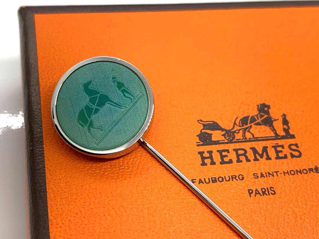 エルメス　コロゾ　ピンブローチ　美品 HERMES - 使い方色々✨HERMES❤️コロゾ ピンブローチ❤️ハットピンの