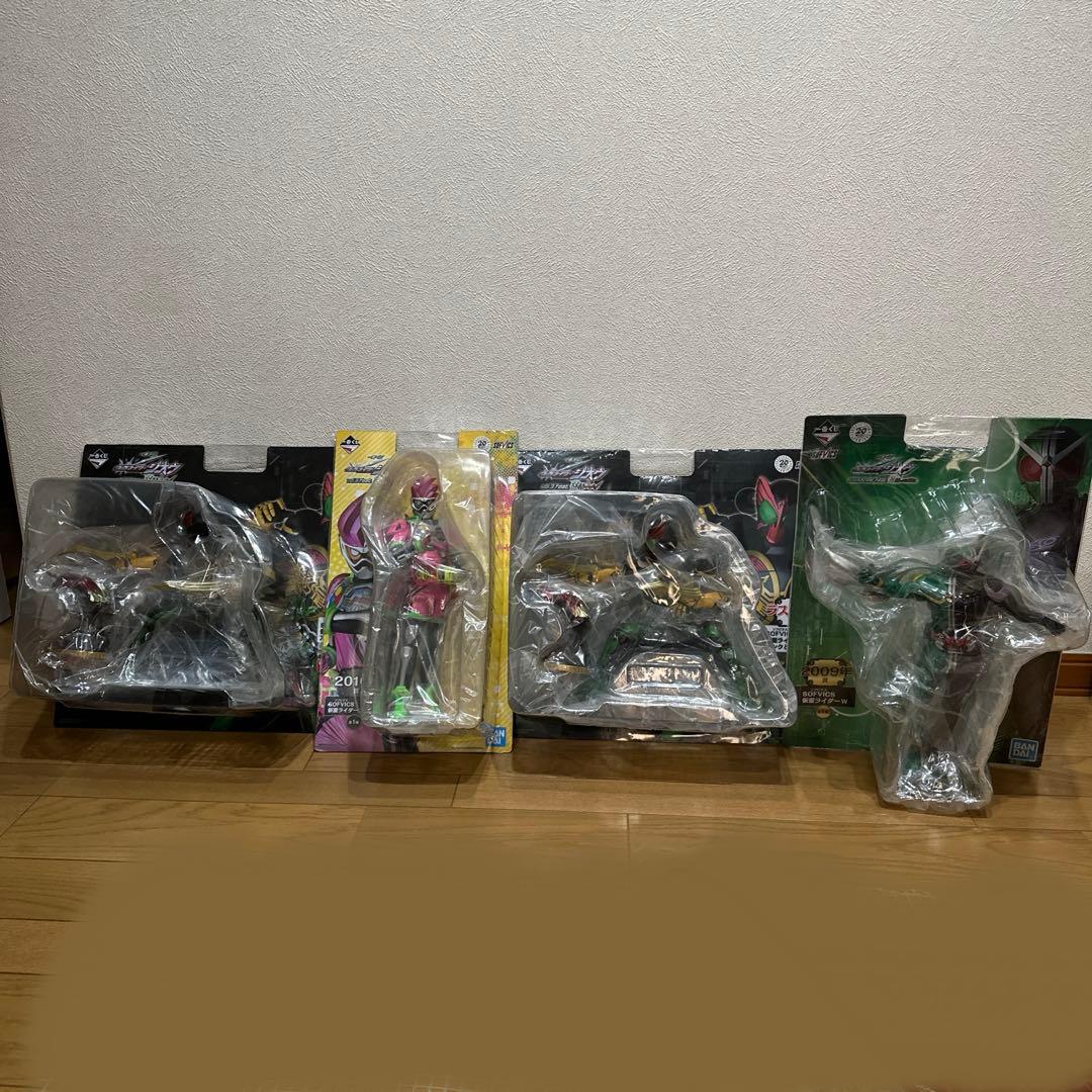 一番くじ 仮面ライダージオウ 双動 オーズ ダブルW エグゼイド ソフビクス