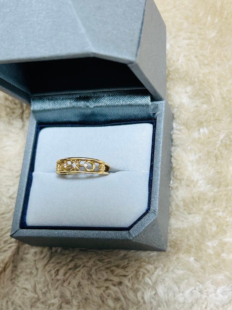 スタージュエリー K18 ダイヤ リング　MOON & SUN ピンキーリング MOON & SUN RING(1ZR1170)K18 リング｜スタージュエリー公式オンライン