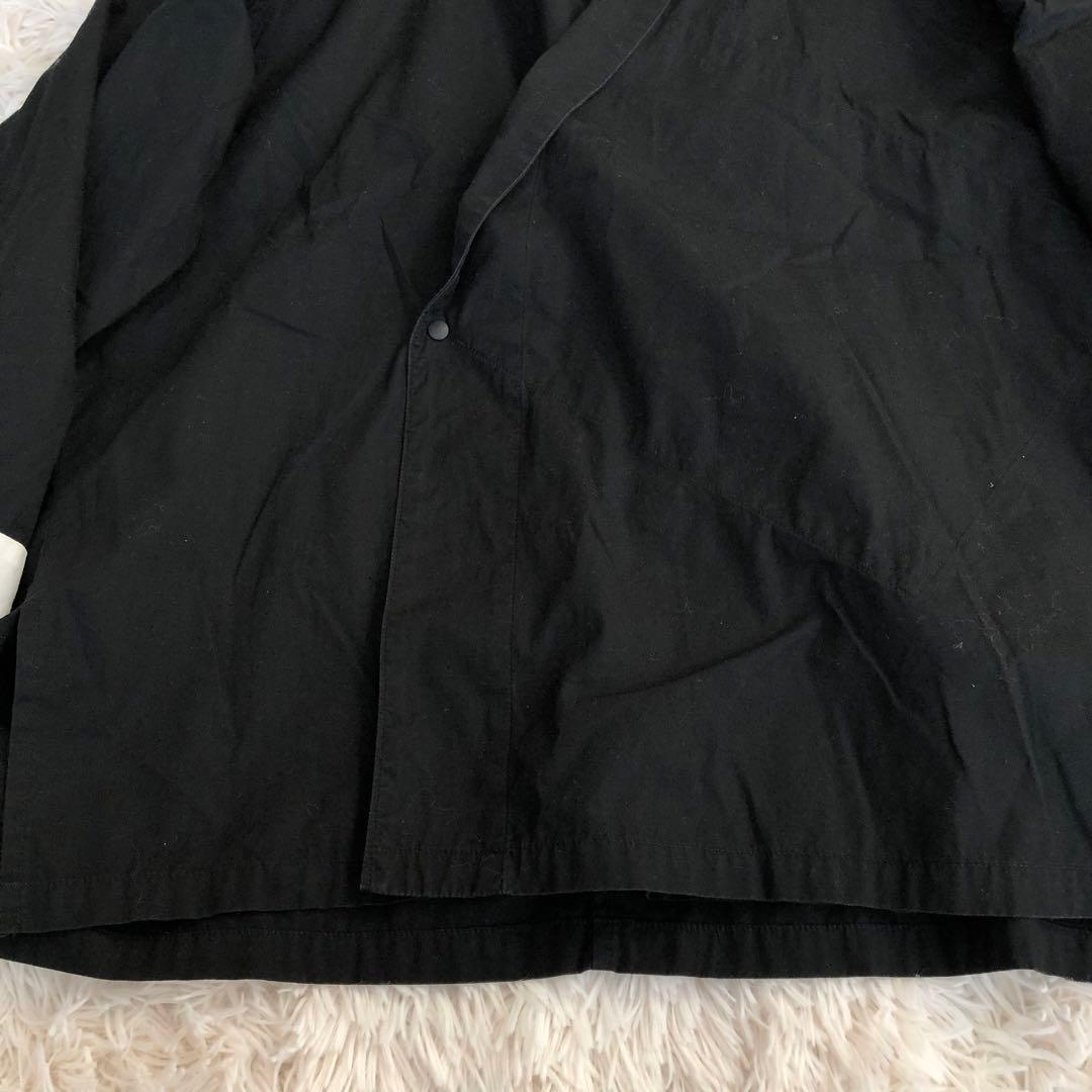 Sasquatchfabrix. 羽織シャツ カンフーシャツ 作務衣 ブラック黒