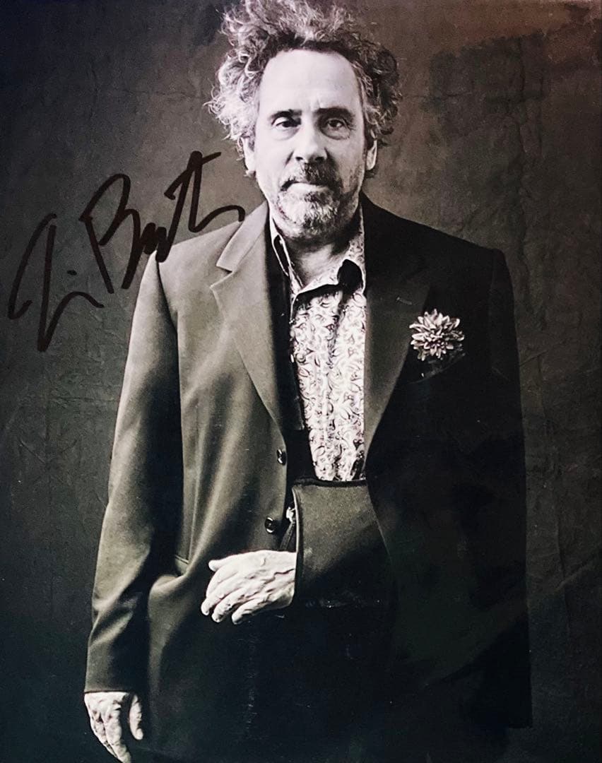 ティム・バートン 直筆サイン入り写真 【サイズ 約20cmX25cm】監督 pt