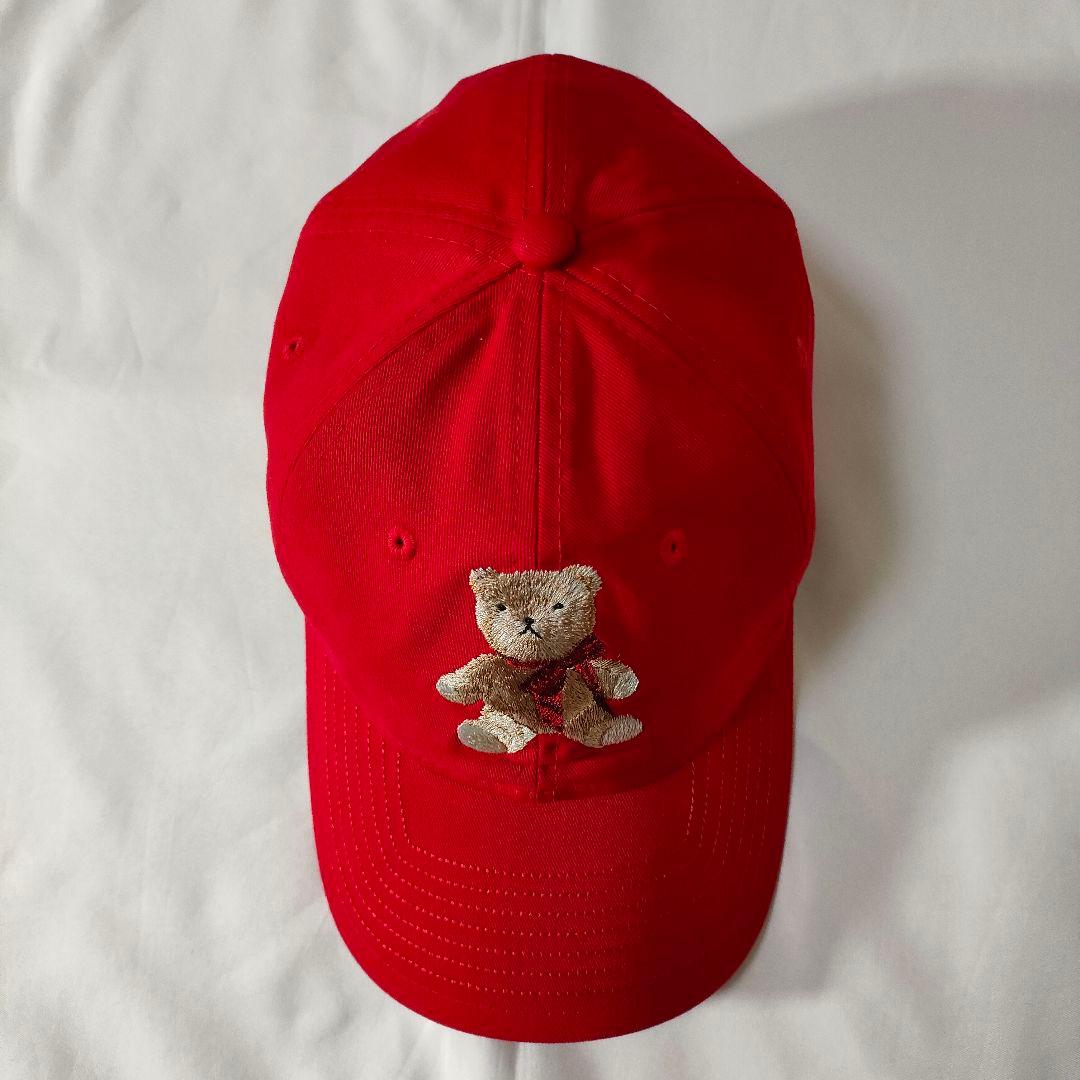 希少 ピンクハウス×ニューエラ 920 テディベア 刺繍 パッチ 赤 - メルカリ