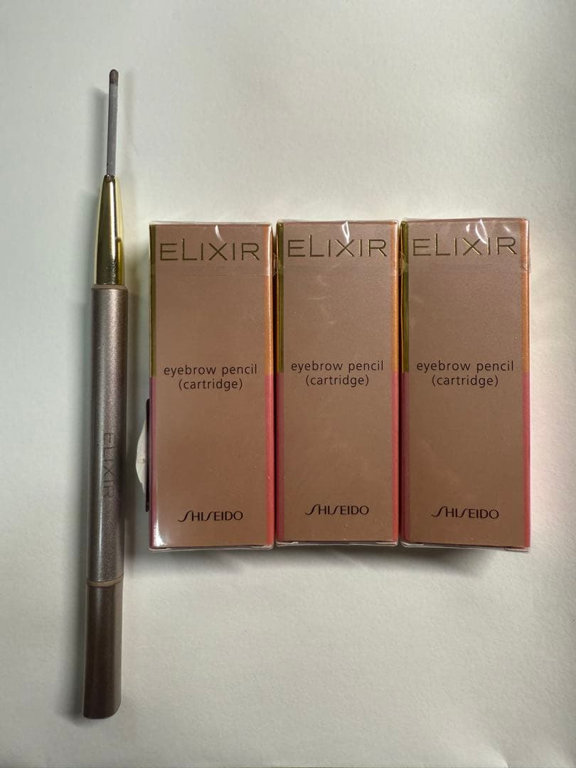 エリクシール アイブロウペンシル BR751 3本＆ホルダー(約1本分入り)