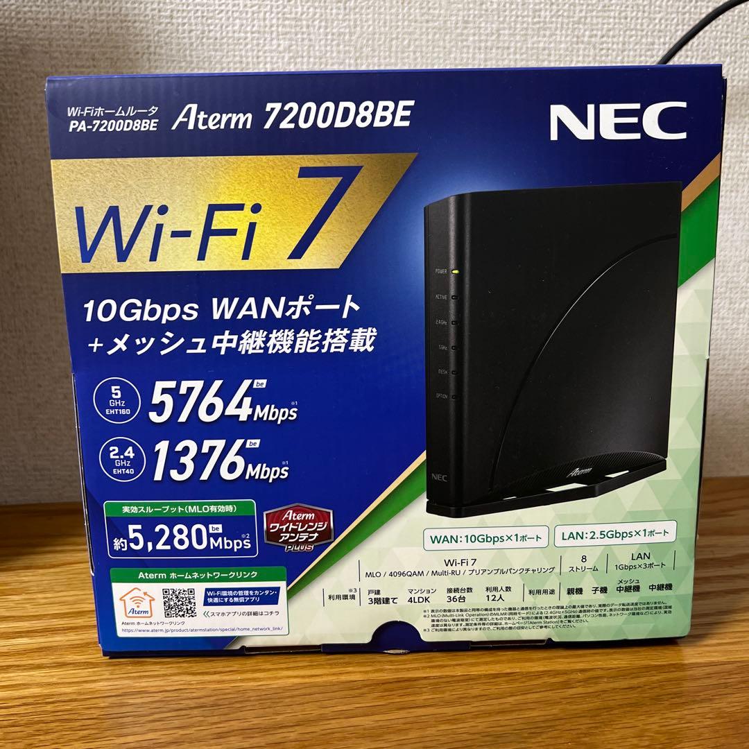 Aterm 7200D8BE PA-7200D8BE Wi-Fi 7対応ルータ