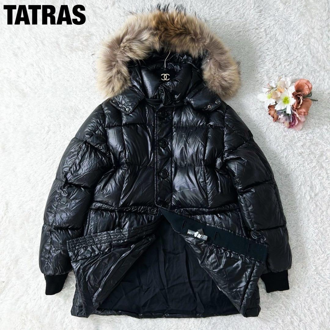 極美品 TATRAS タトラス ダウンコート アコーニト ラクーンファー付