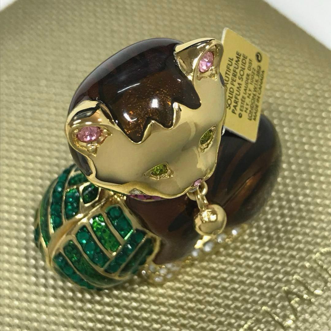 エスティローダー スワロフスキー 練り香水 キトゥン 猫 キャット cat