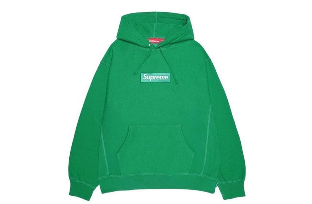 トップス Supreme Box Logo Hooded Sweatshirt Green