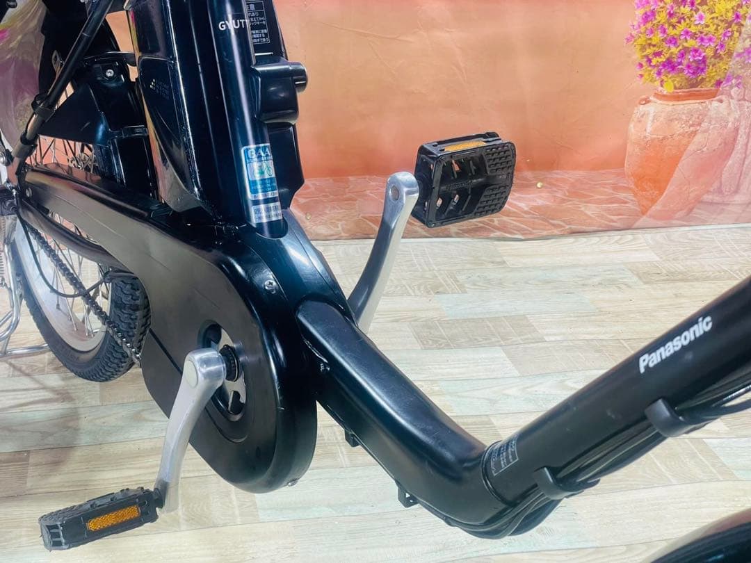 半年保証 パナソニックギュット⭐️13AH！子供乗せ電動アシスト自転車