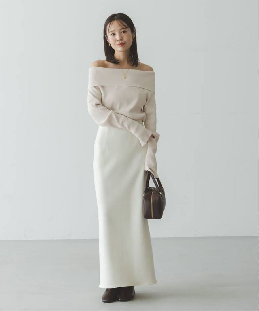 NOBLE（ノーブル） ニット セーター ラメmixオフショルニット