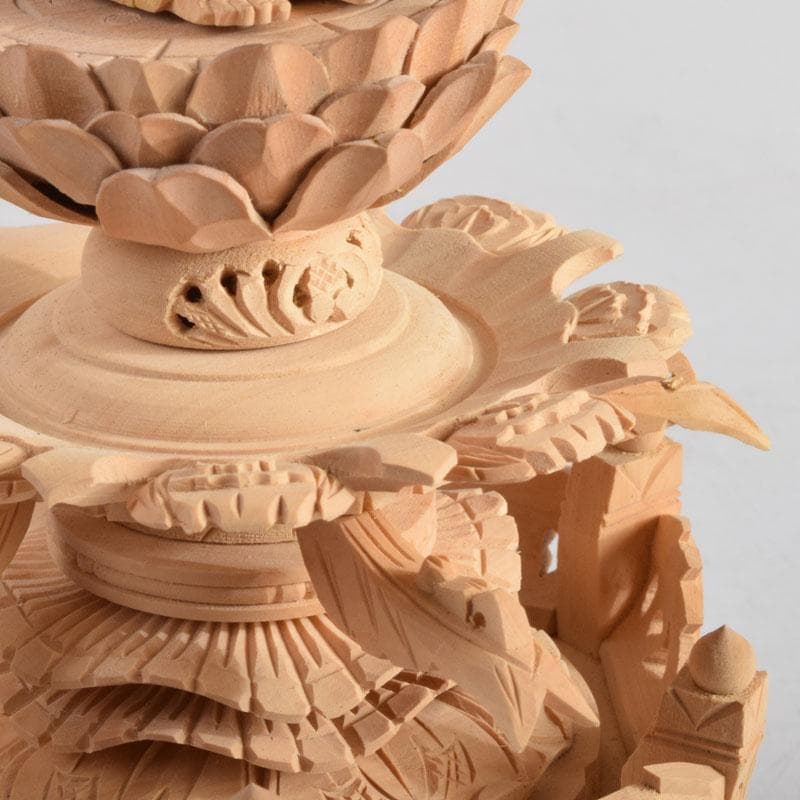 仏教美術 柘植彫刻 西立弥陀像 仏像 華鬘台 C 8845 - メルカリ