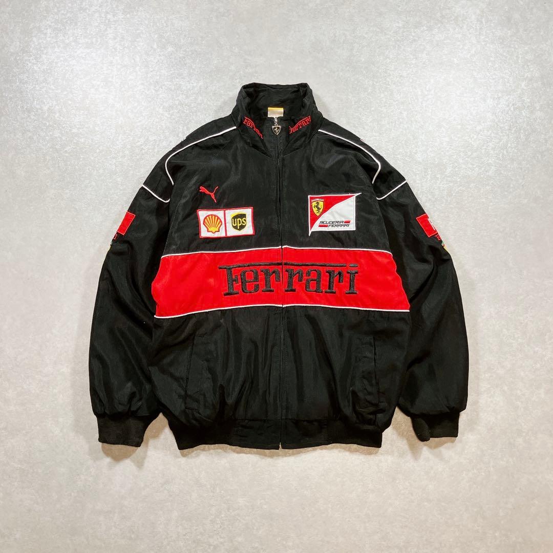 Ferrari F1 レーシングジャケット ナイロン 中綿入り フェラーリ