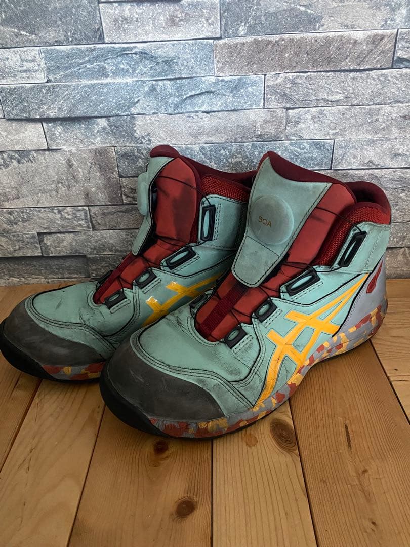 ASICS ハイカット安全靴 ミントグリーン　限定カラー