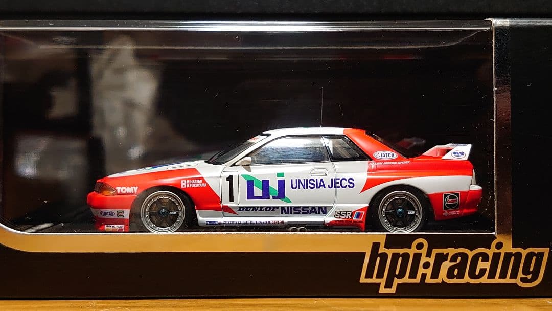 1/43 hpi ユニシアジェックス r32 bnr32 ユニシアジェックススカイライン (R32) (ミニカー) - ホビーサーチ