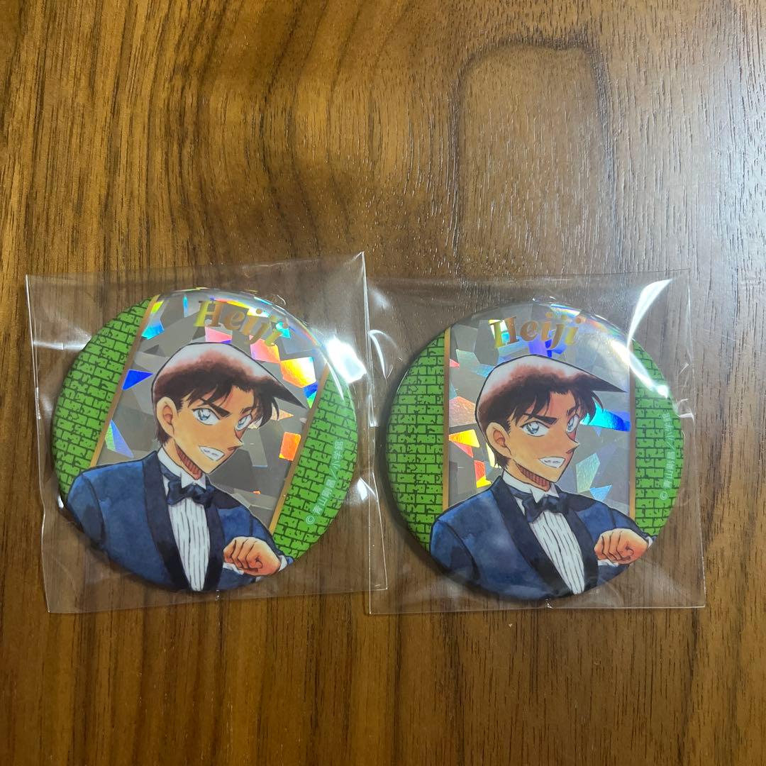 コナン展 服部平次 缶バッジ - メルカリ