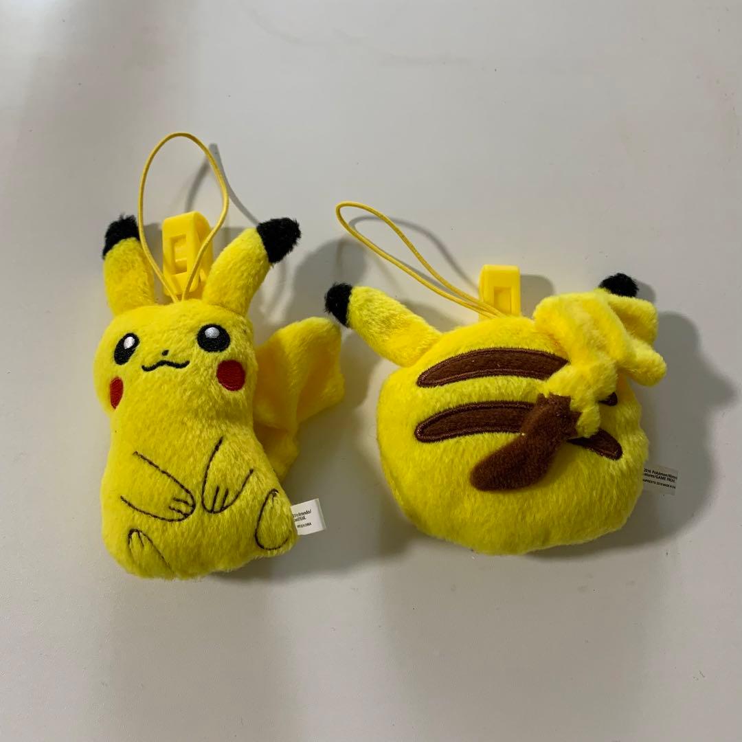 ピカチュウ ポケモン ストラップ キーホルダー ぬいぐるみ クリップ